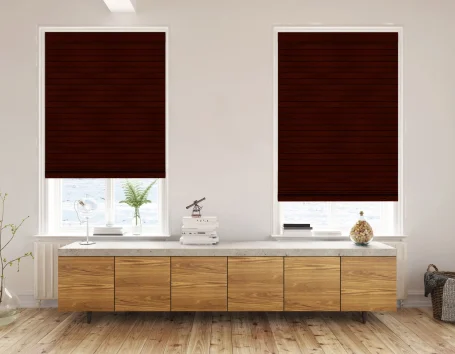 mahogany faux wood blinds product image
