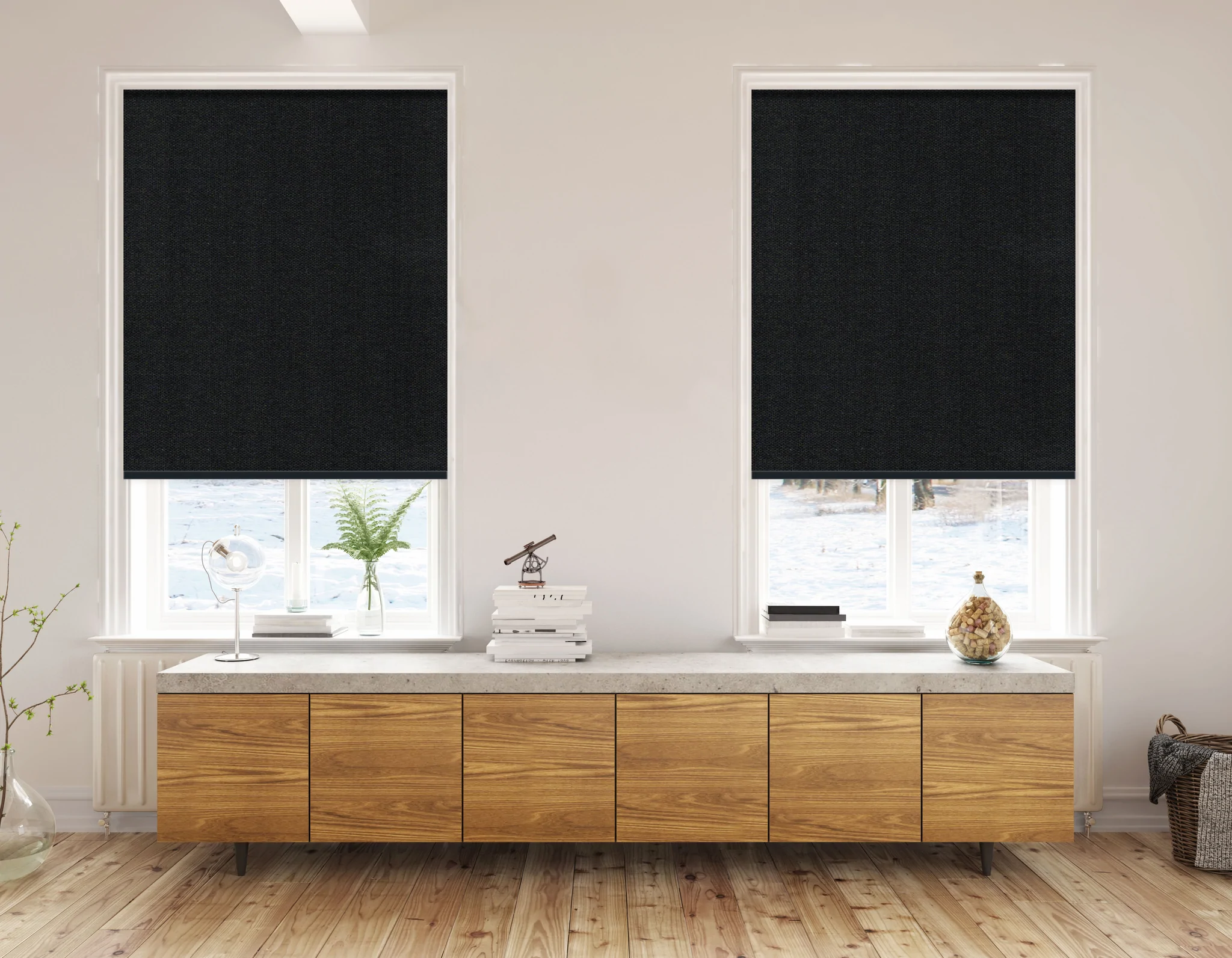 EZ-A Motorized Blackout Roller Shades