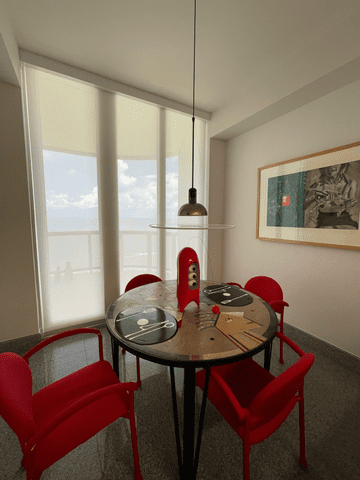 Solar roller shades for sliding doors 